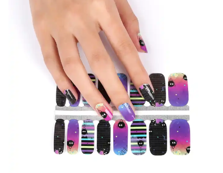 Spooky Spiders Nail Wraps