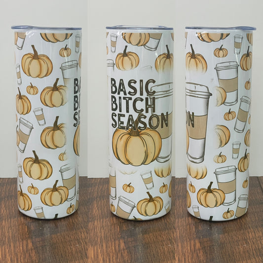 Basic Bitch Season Skinny Tumbler