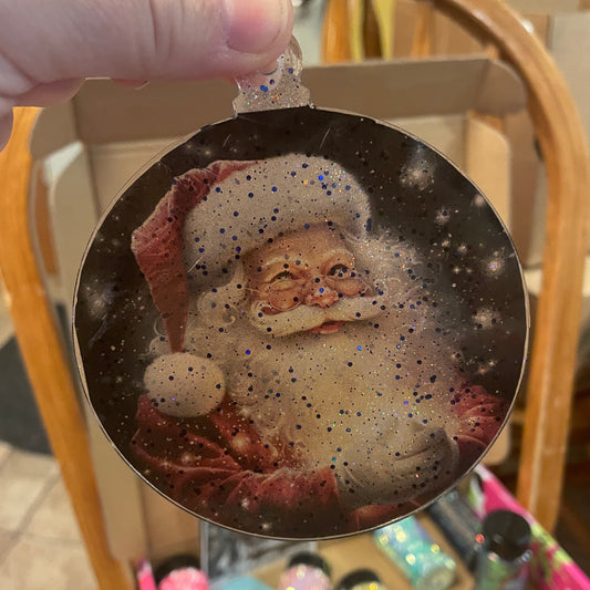 Glittered Epoxy & Acrylic Ornament