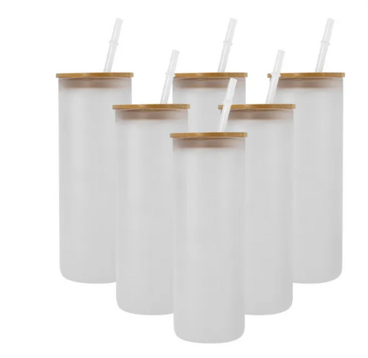 25 oz Frosted Glass Bottle