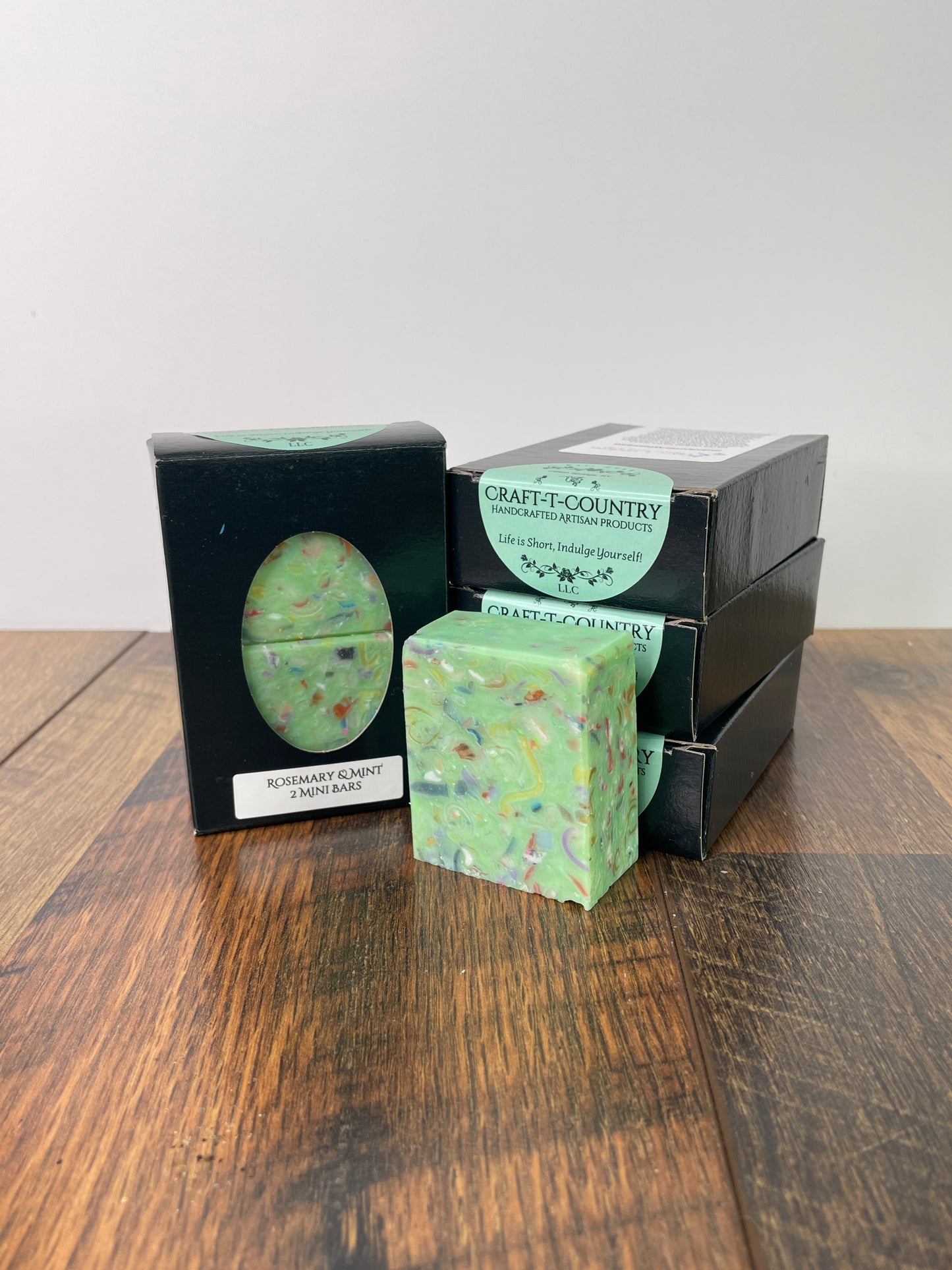 Rosemary & Mint 2pk Mini Handcrafted Soaps