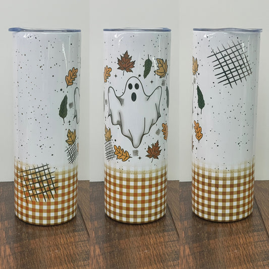 Fall Ghost Skinny Tumbler