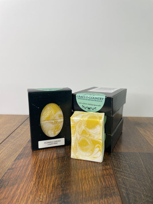Plumeria Garden 2pk Mini Handcrafted Soap Bars