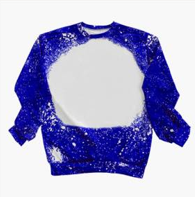 Football Faux Bleach Spots Polyester Sublimation Long Sleeve Sweatshirt