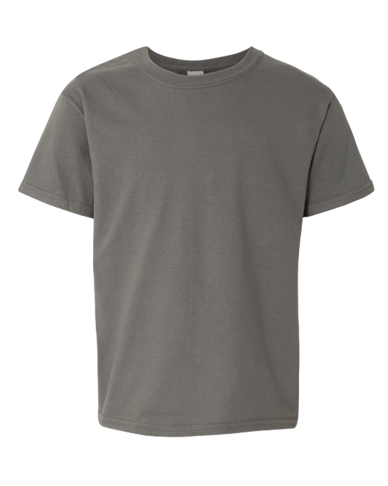 Blank Short Sleeve Solid Youth T-shirt for Sublimation and Decals