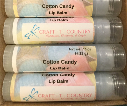 Handcrafted Cotton Candy Lip Balm