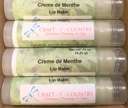 Handcrafted Creme de Menthe Lip Balm