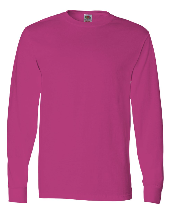Blank Long Sleeve Dark Color Size 2XL - 5XL T-Shirts for Sublimation and Transfers