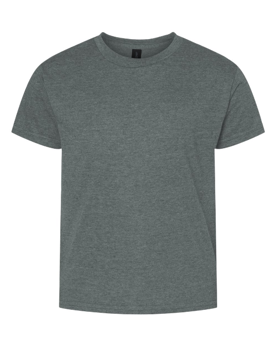 Blank Short Sleeve Heathered Youth T-shirt blanks for Sublimation and Decals