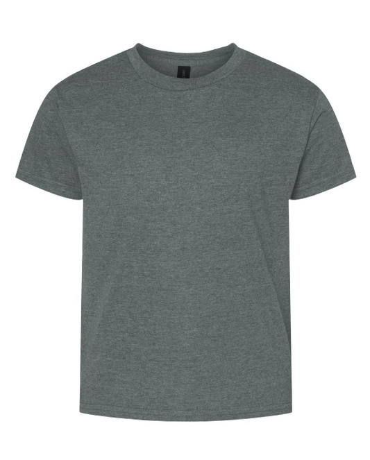 Blank Short Sleeve Heathered Youth T-shirt blanks for Sublimation and Decals