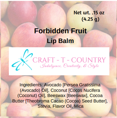 Handcrafted Forbidden Fruit Lip Balm