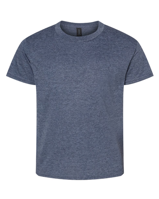 Blank Short Sleeve Heathered Youth T-shirt blanks for Sublimation and Decals