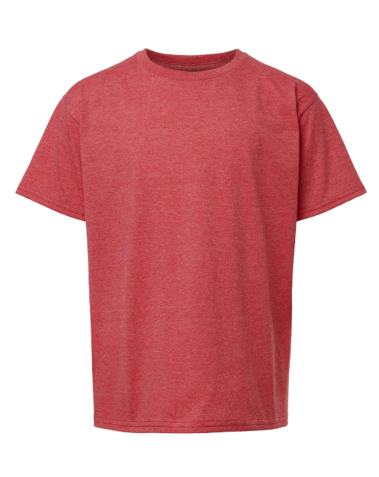 Blank Short Sleeve Heathered Youth T-shirt blanks for Sublimation and Decals