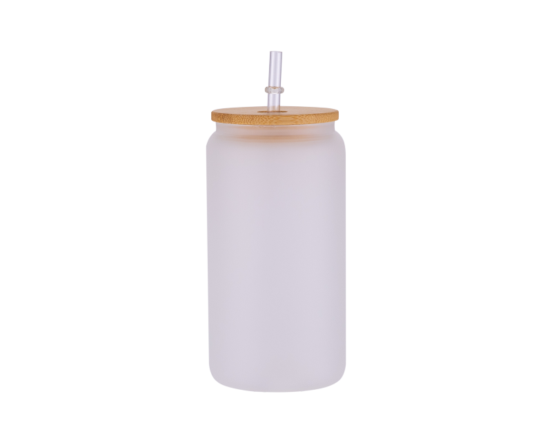 16 oz Frosted glass tumbler