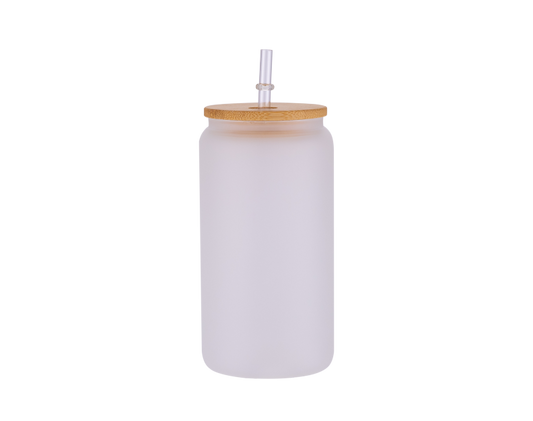 16 oz Frosted glass tumbler