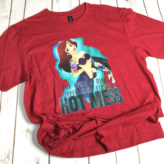 Dingle Hopper Hot Mess Red T-shirt
