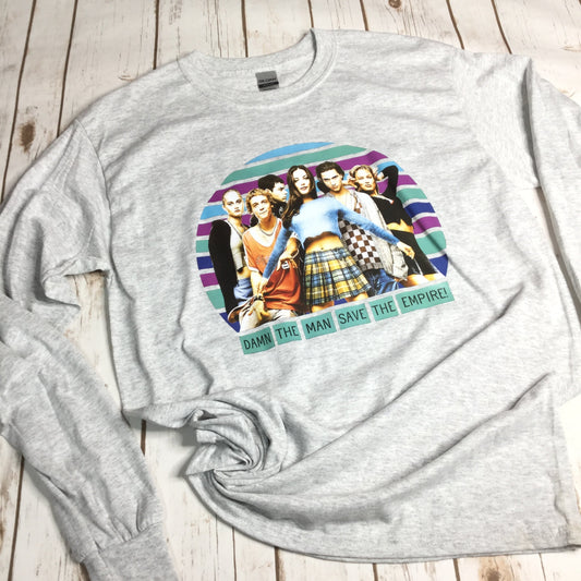 Save the Empire Gray LS T-shirt