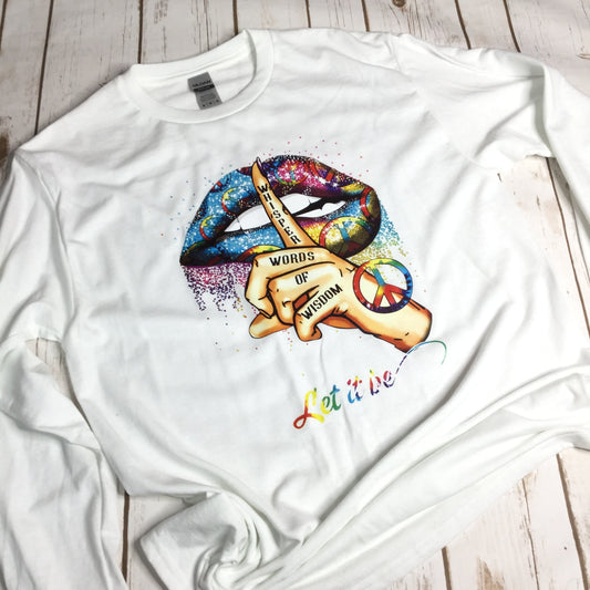 Let It Be White LS T-shirt