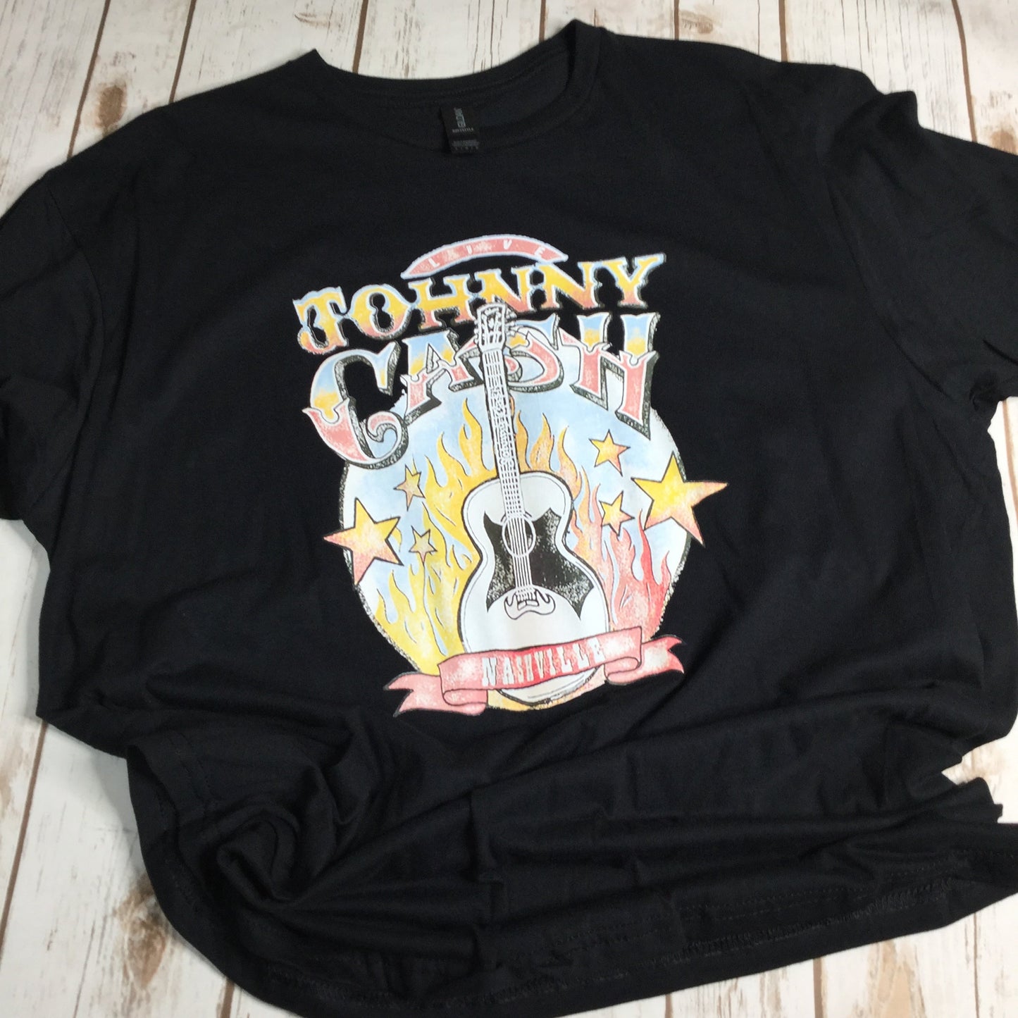 J Cash Black T-shirt