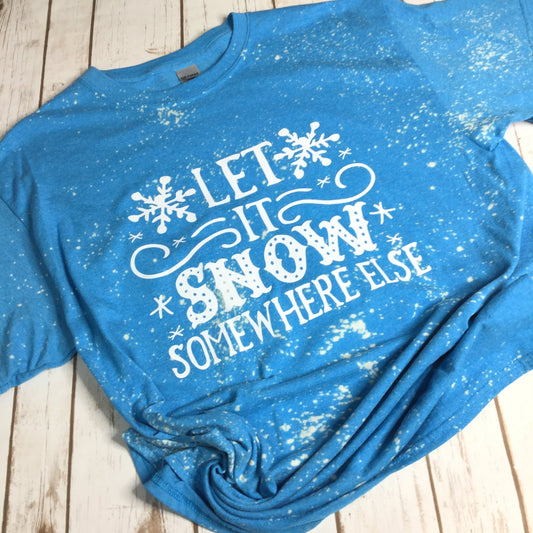 Blue Let It Snow T-shirt