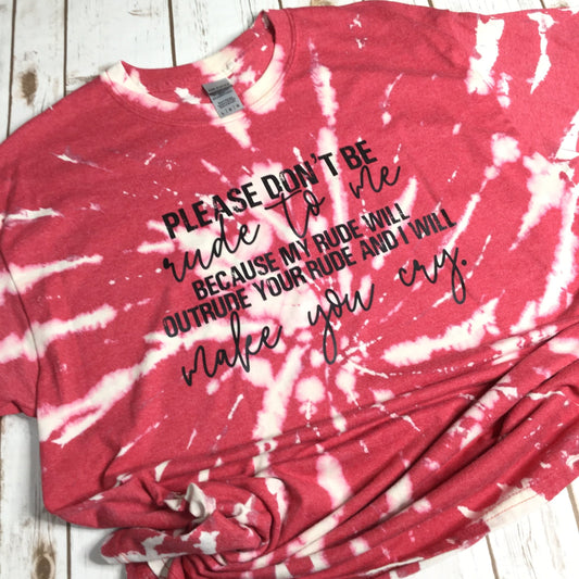 My Rude Will Make You Cry Red T-shirt