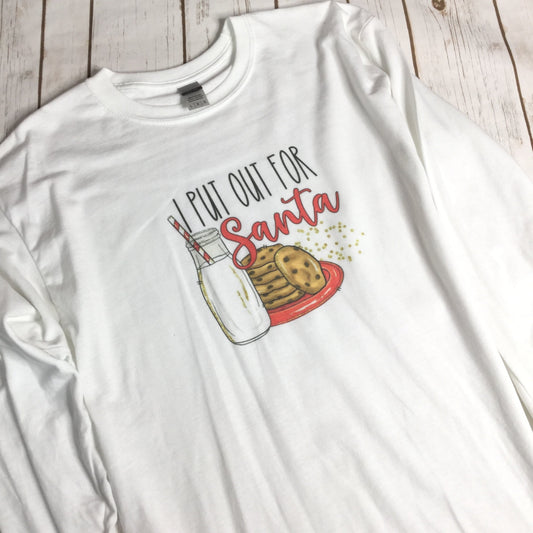 Put Out for Santa LS White T-shirt