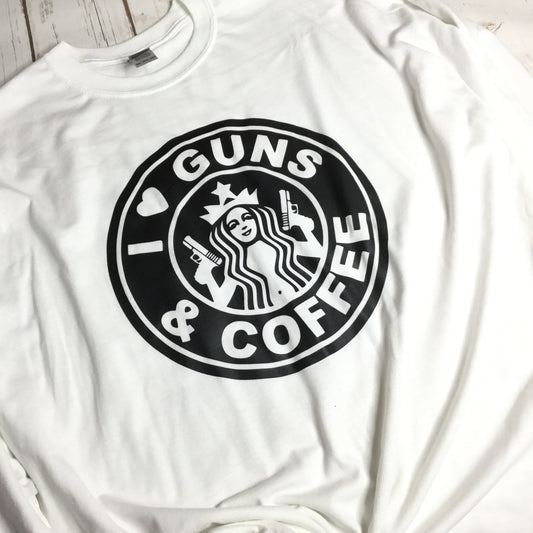 2XL Guns & Coffee T-Shirt