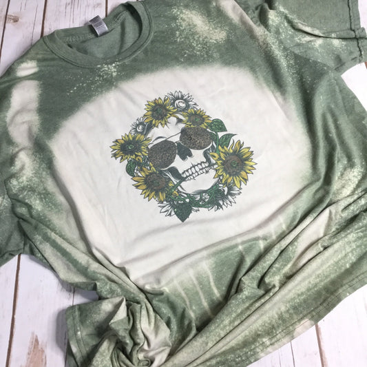 3XL Sunflower Skull T-Shirt
