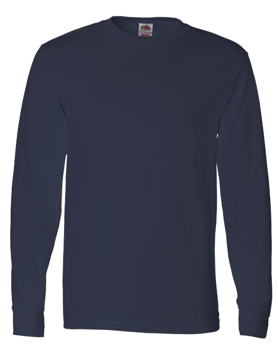 Blank Long Sleeve Dark Color Size 2XL - 5XL T-Shirts for Sublimation and Transfers