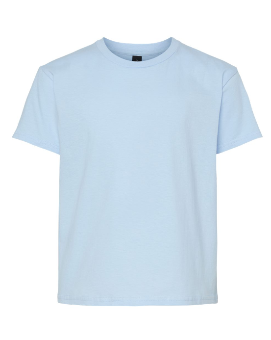 Blank Short Sleeve Solid Youth T-shirt for Sublimation and Decals