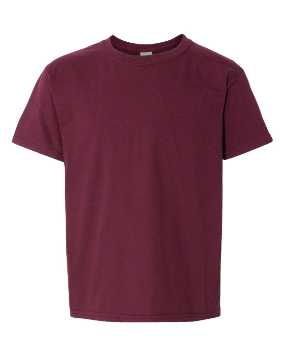 Blank Short Sleeve Solid Youth T-shirt for Sublimation and Decals