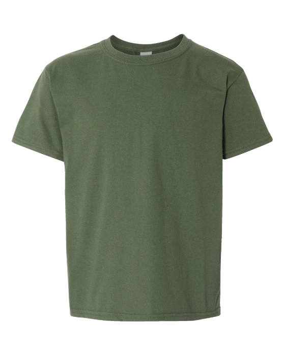 Blank Short Sleeve Solid Youth T-shirt for Sublimation and Decals