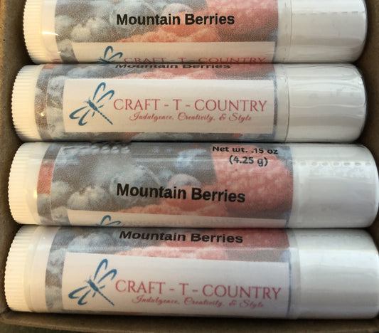 Handcrafted Mountain Berries Lip Balm
