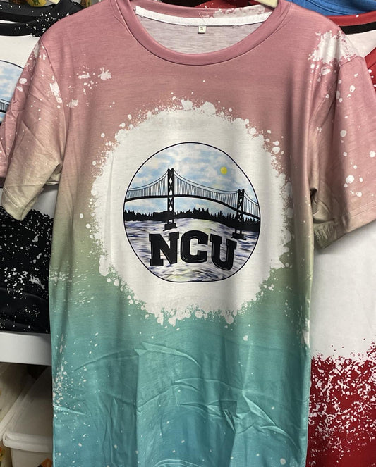 NCU Organization Faux Bleach Spot T-Shirt