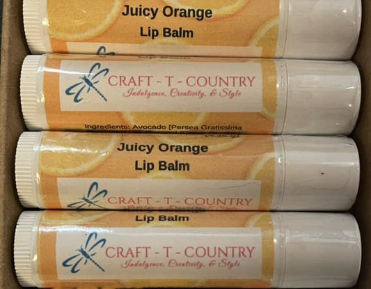 Handcrafted Juicy Orange Lip Balm