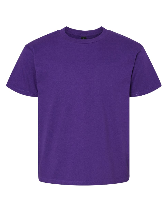 Blank Short Sleeve Solid Youth T-shirt for Sublimation and Decals