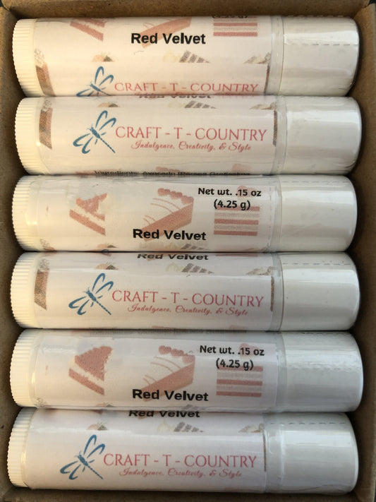 Handcrafted Red Velvet Lip Balm