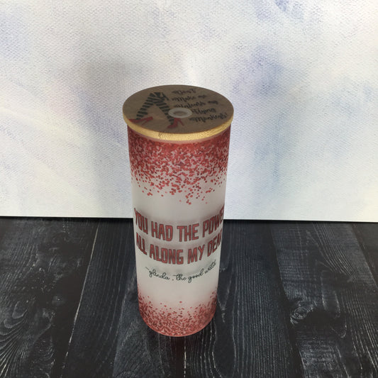You Have the Power Glass Frosted Tall Tumbler