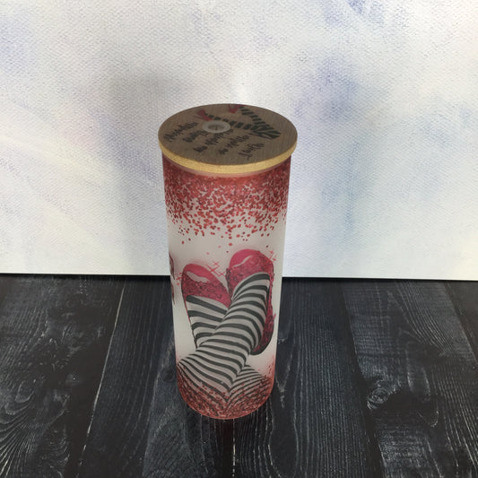 You Have the Power Glass Frosted Tall Tumbler