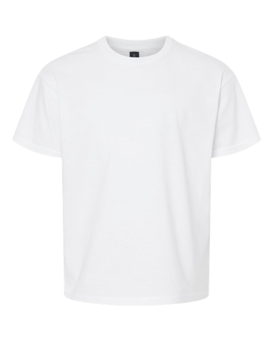 Blank Short Sleeve Solid Youth T-shirt for Sublimation and Decals