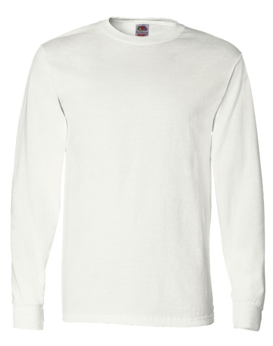 Blank Long Sleeve Light Color Size S - XL T-Shirts for Sublimation and Transfers