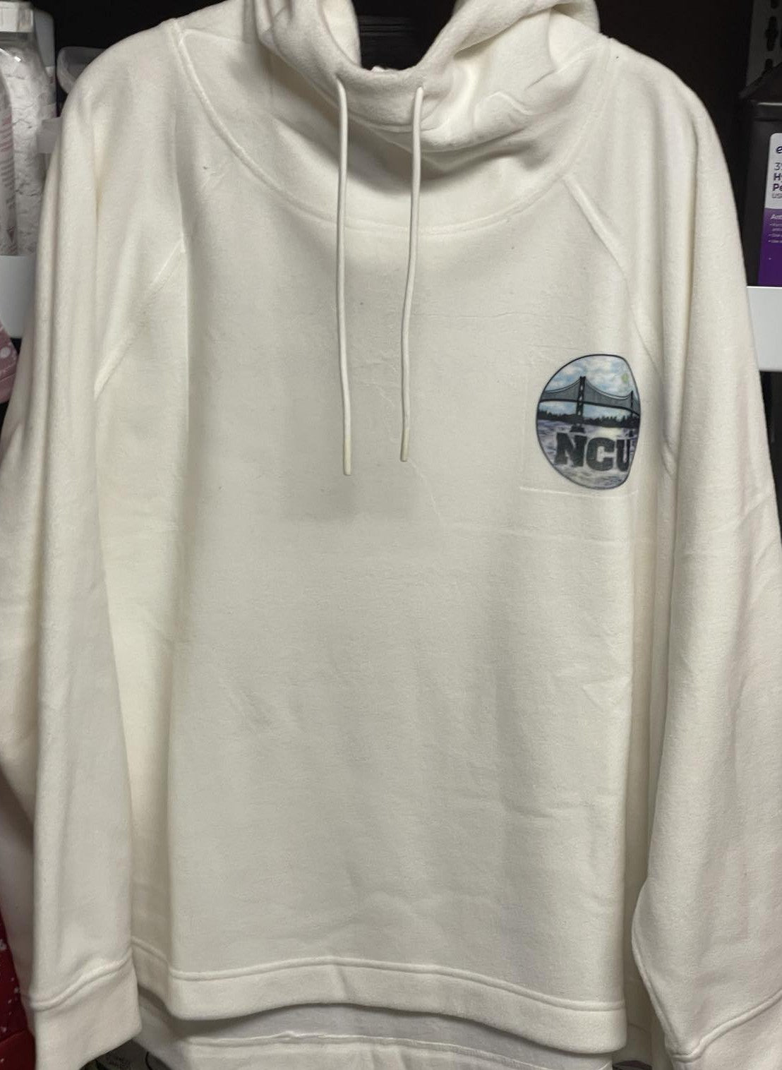 NCU Organization White Fleece Hoodie (Discontinued)