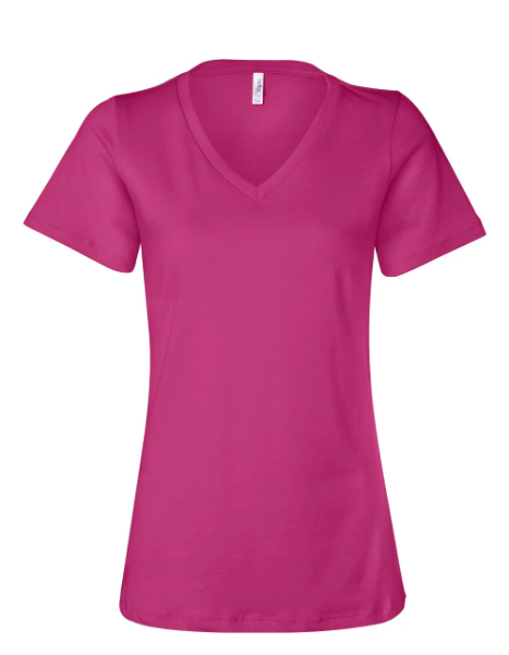 Pink t-shirt on a white background