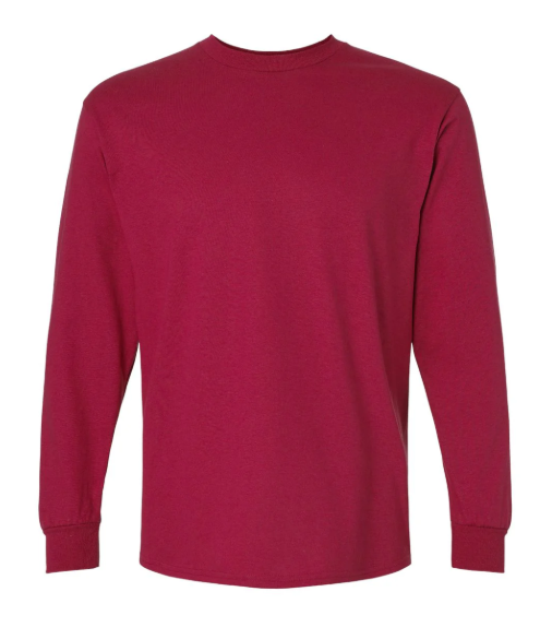 Blank Long Sleeve Dark Color Size 2XL - 5XL T-Shirts for Sublimation and Transfers