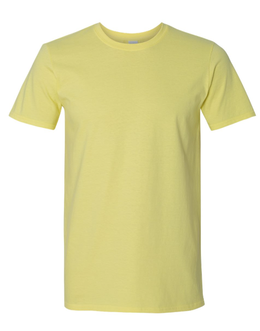 A short sleeve Yellow Unisex T-shirt