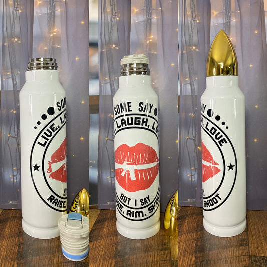 Raise Aim Shoot Bullet Tumbler