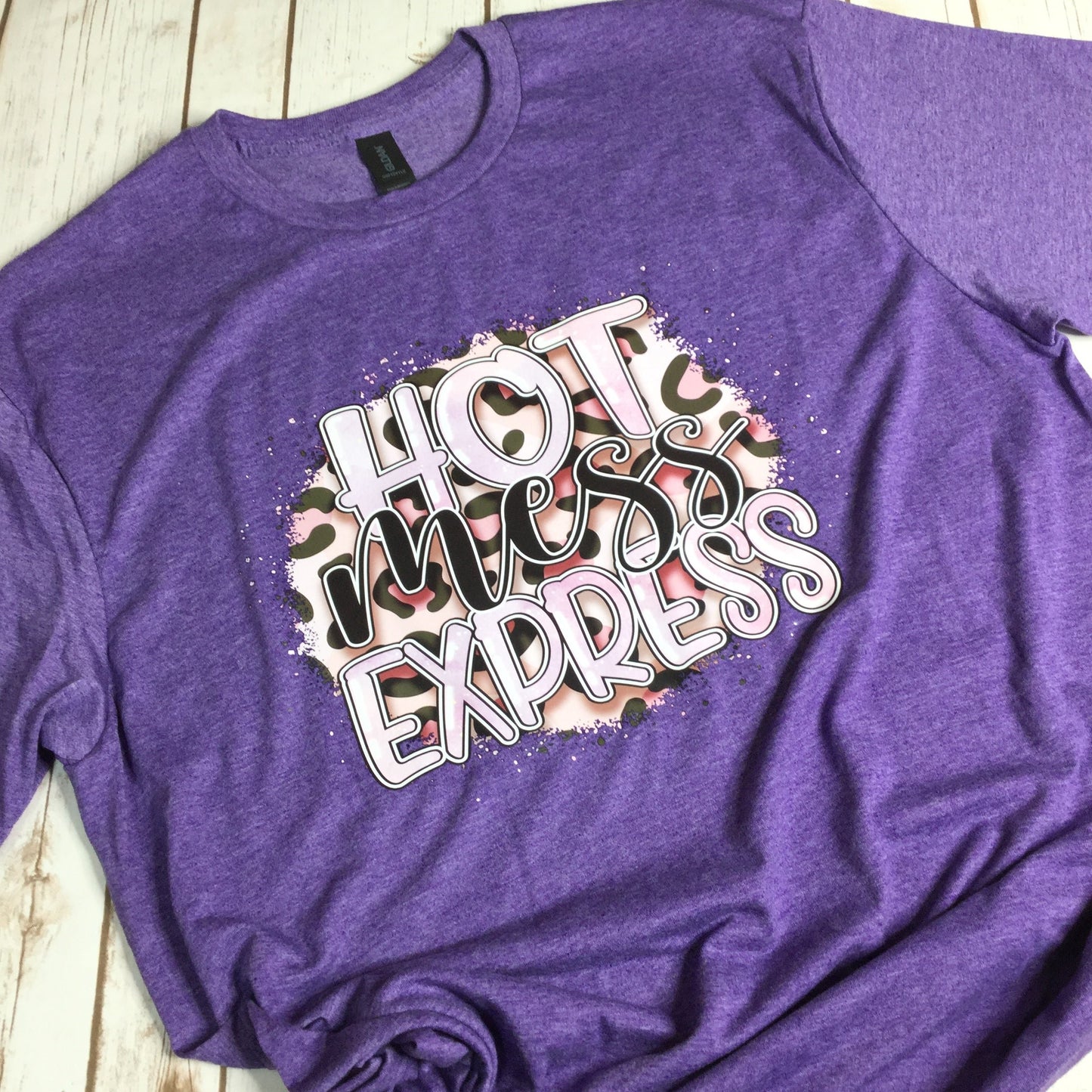 Large Purple Hot Mess T-shirt