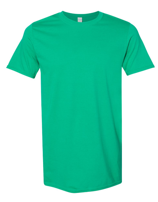 A short-sleeved green T-shirt 