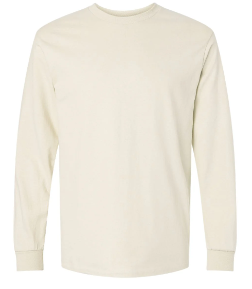 Blank Long Sleeve Light Color Size S - XL T-Shirts for Sublimation and Transfers