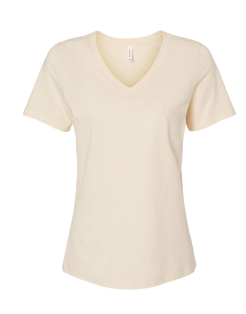Beige t-shirt on a white background